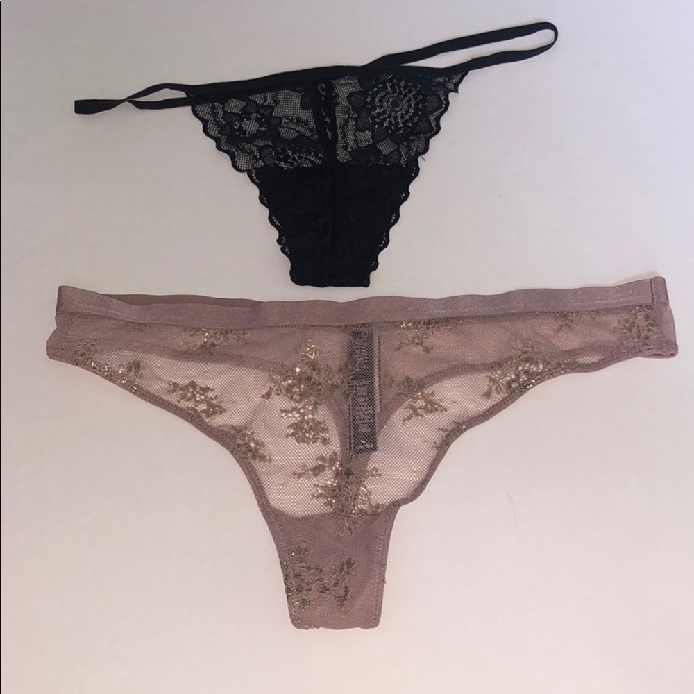 NWT VS Pink panty thongs